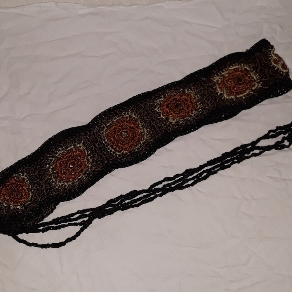 Crocheted hippie belt